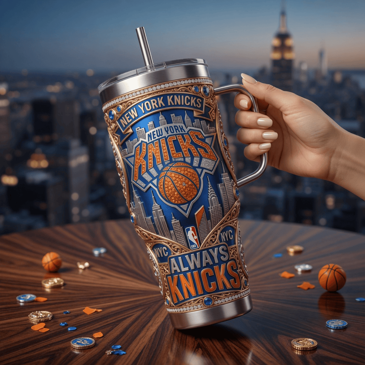 NYK 40oz Tumbler With Handle LNTH2