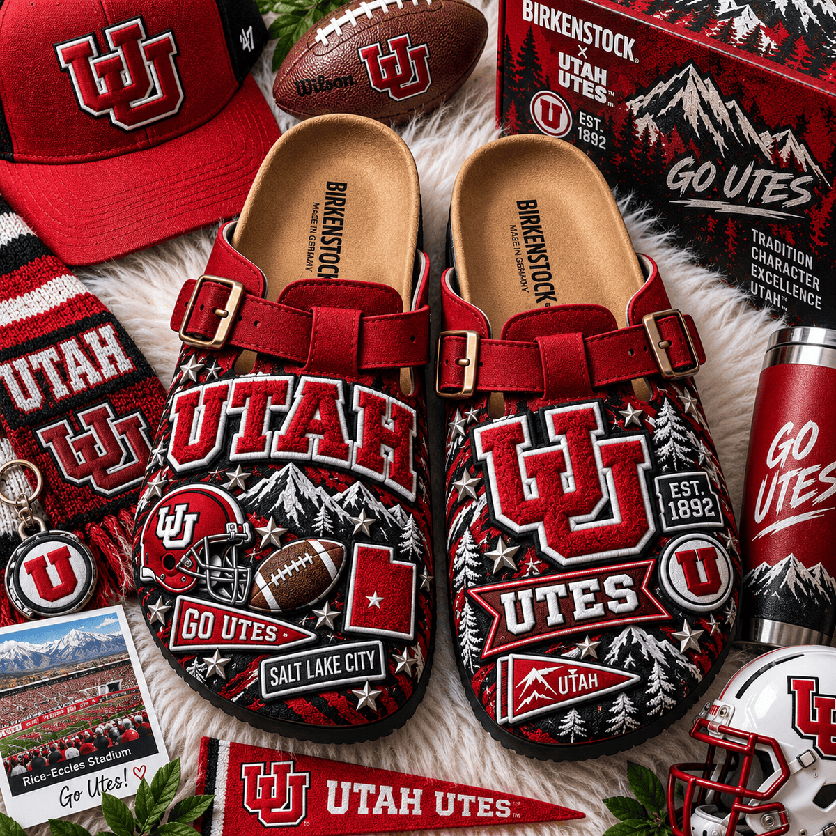 PREMIUM UTAH MINK SUEDE CLOGS TTNL