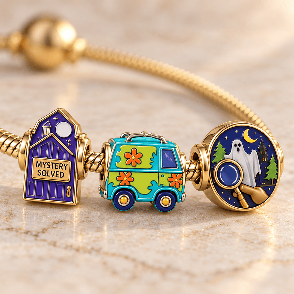 SCBD Gold Charm Bracelet Set HQH