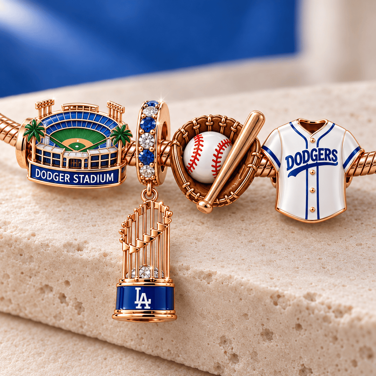 LAD Rose Gold Charm Bracelet Set TMH