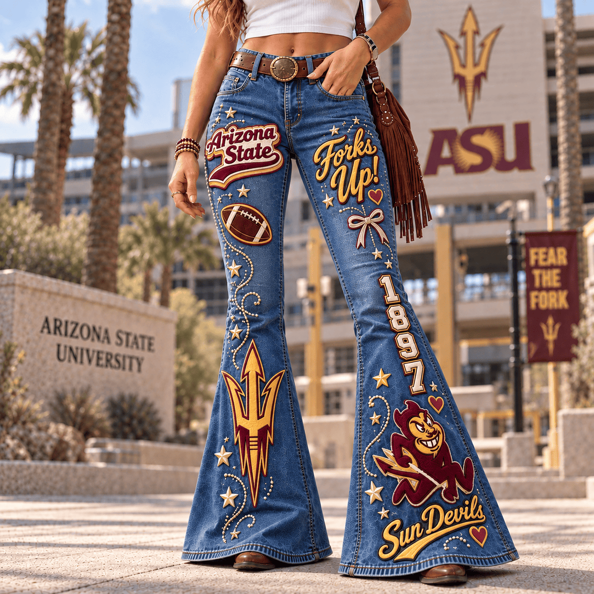 Premium ASSD Flared Jeans PVNA