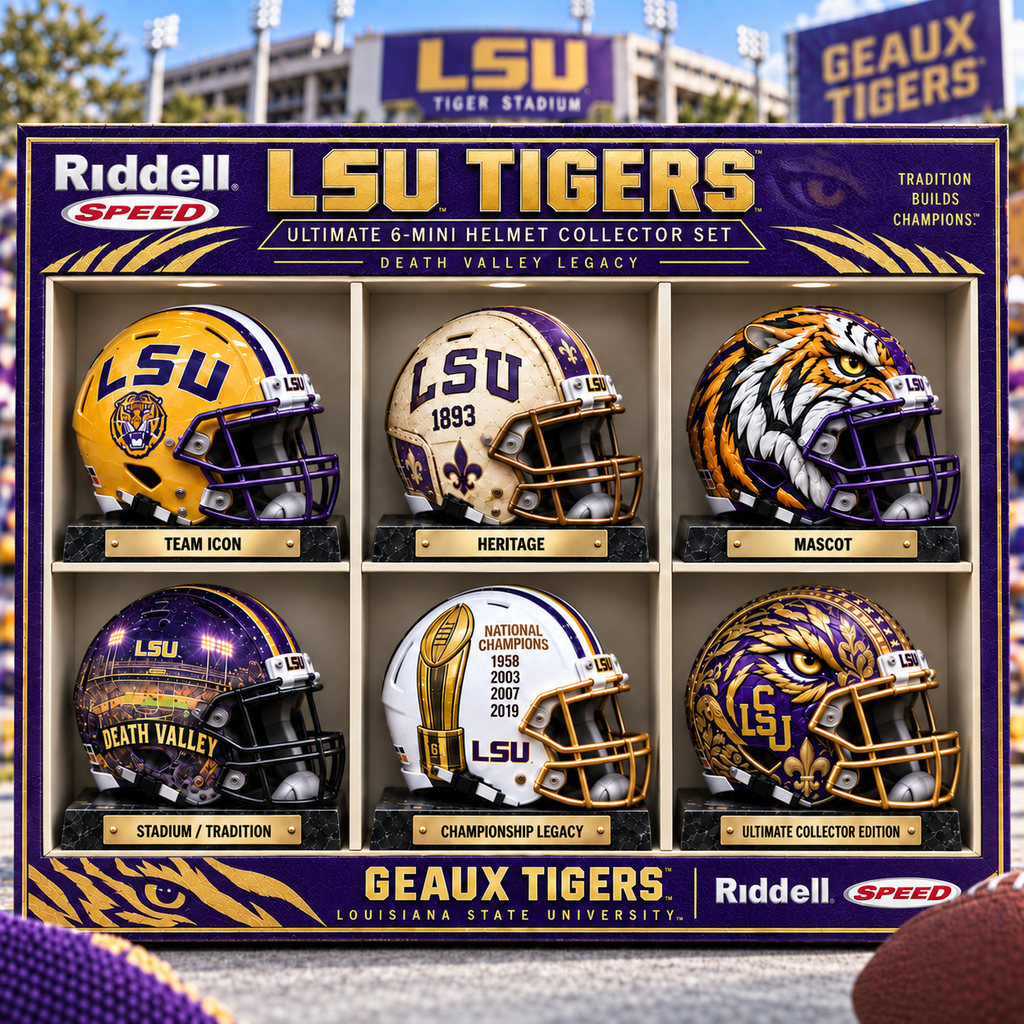 Premium LSU Mini Helmet Collection LNTH