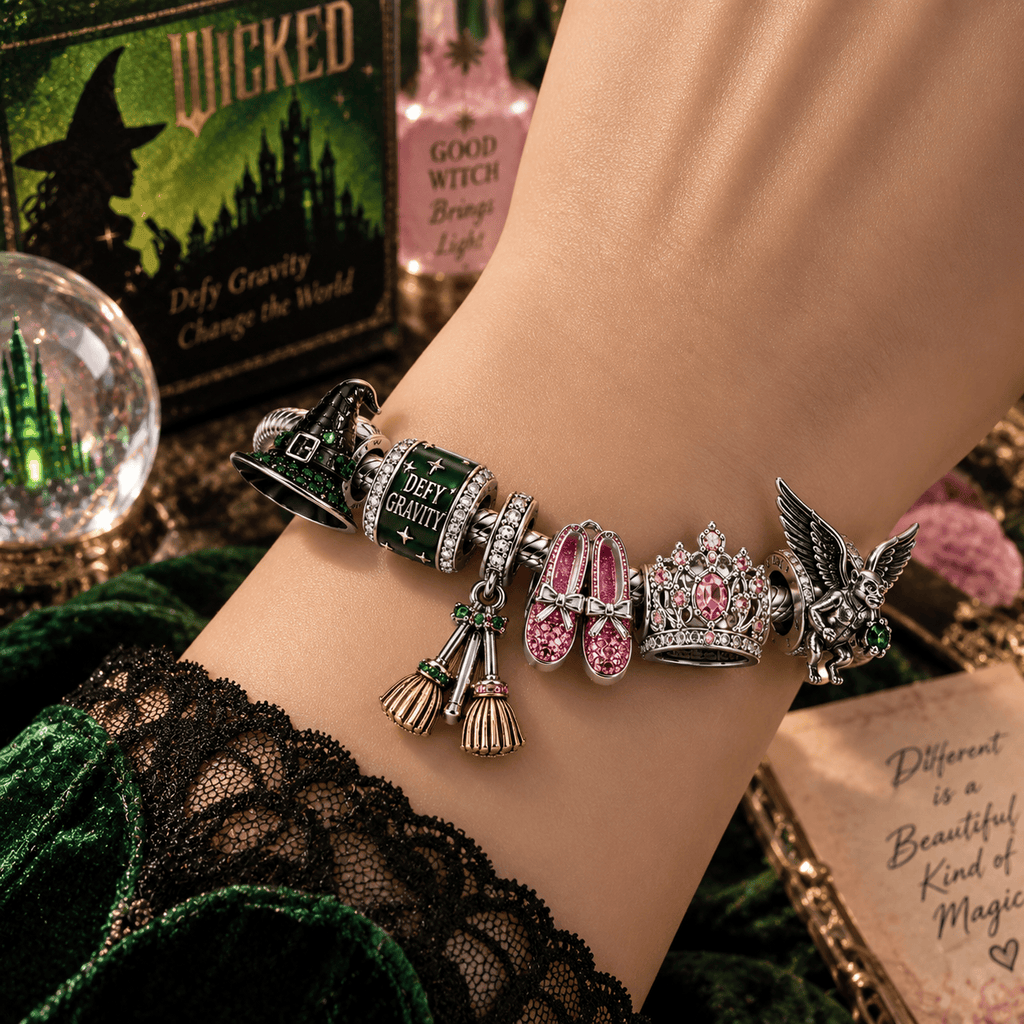 WCKD Silver Charm Bracelet Set PTT