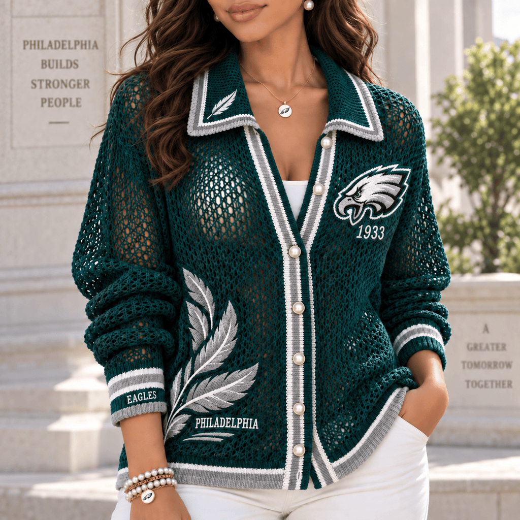 PLDE Women’s Open-Knit Cardigan NTKO