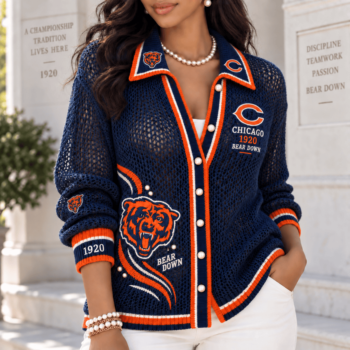 CCB Women’s Open-Knit Cardigan NTKO
