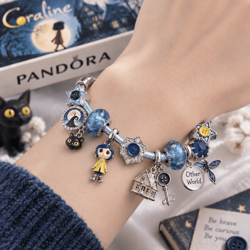 CRLN Silver Charm Bracelet Set PTKL
