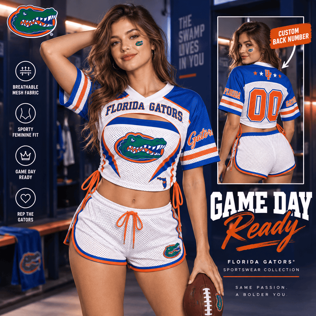 Premium FGT Mesh Short-Sleeve Bandeau & Shorts Set TNSM