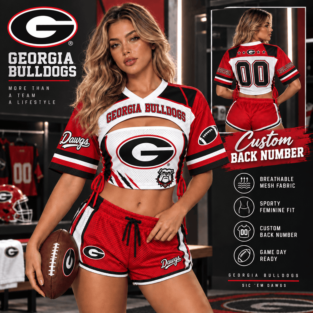 Premium GGBD Mesh Short-Sleeve Bandeau & Shorts Set TNSM