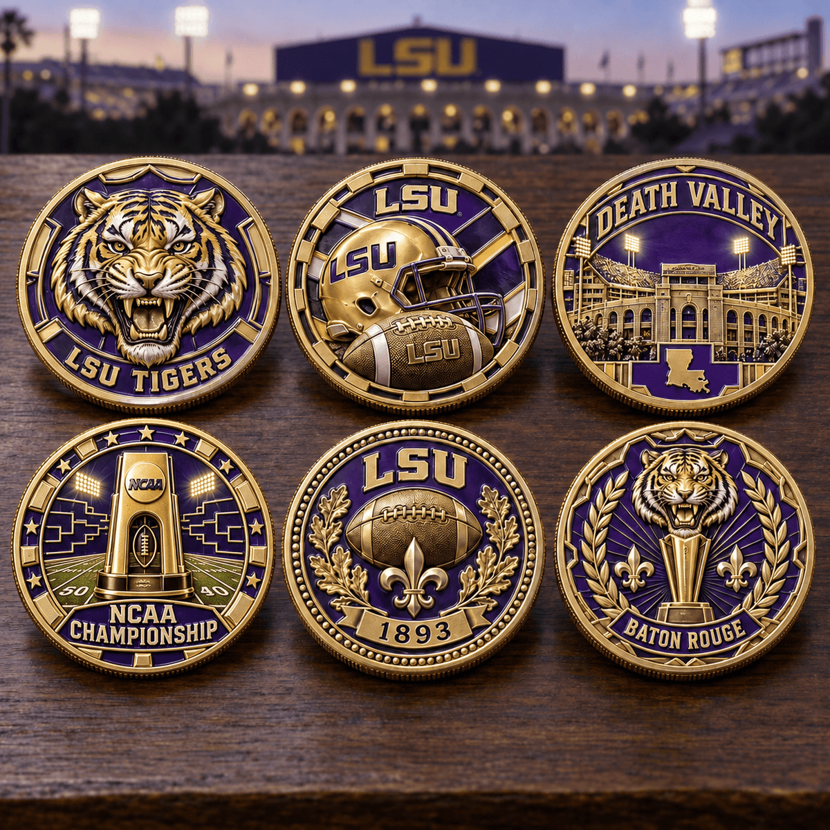 LSU Premium Commemorative Coin Set NPL