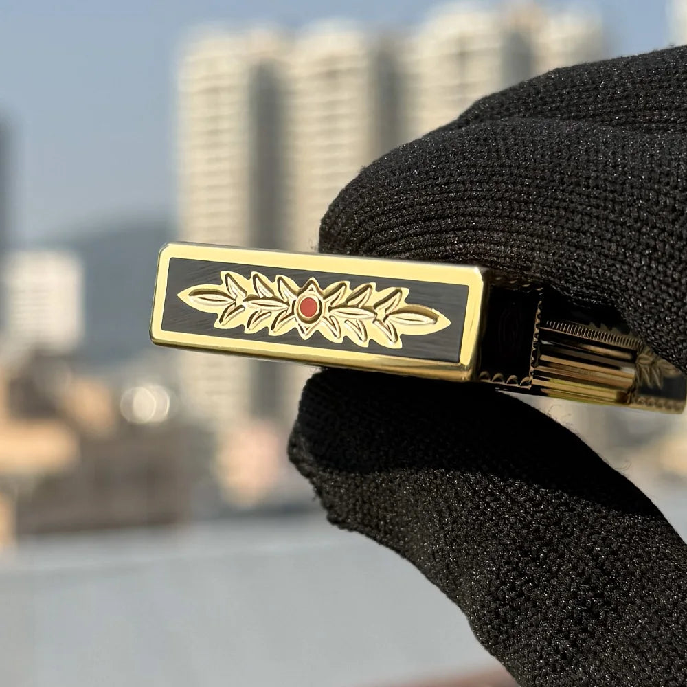 Luxury brand lighters, cigarette accessories, enamel craftsmanship, men's gifts, Enamel palace style